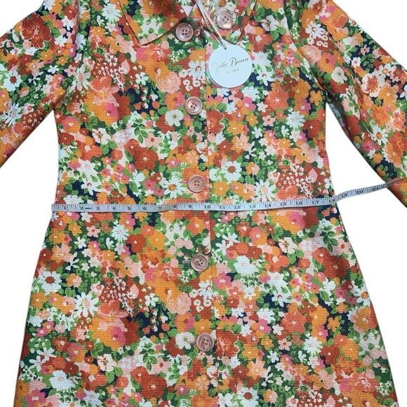 Julie Brown Mod Style Mildred Topper Coat in Bora Bora Size Medium NWT - Picture 11 of 16